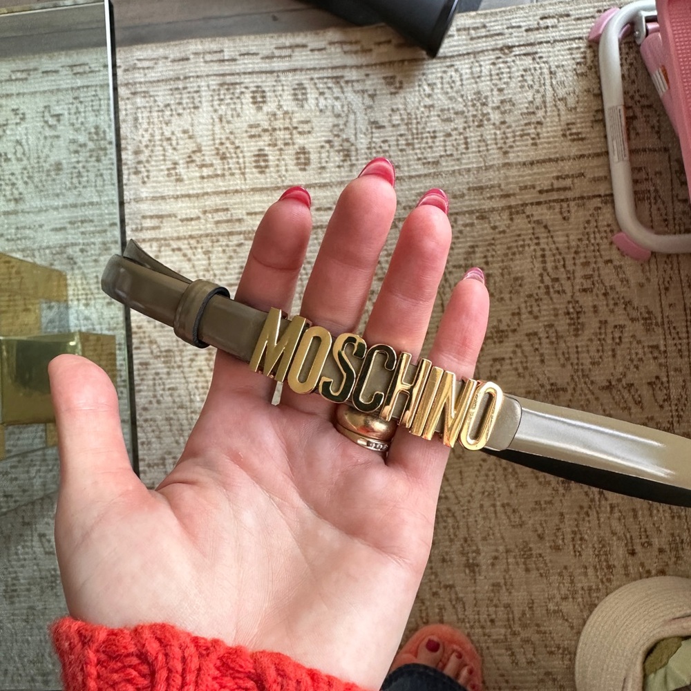 Authentic Moschino leather belt